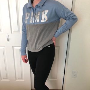 Two  PINK half sips and one PINK legging